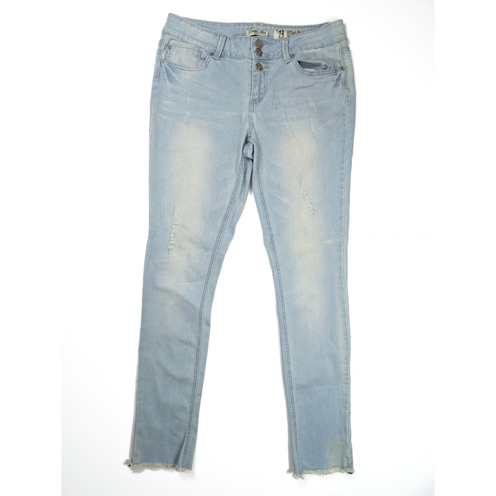 Indigo Rein Anklet Skinny Fit Blue Stone Wash Denim Jeans Women's Size 13‎